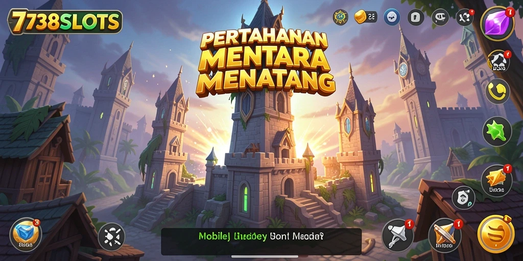 Gameplay seru 738SLOTS dalam genre Tower Defense.