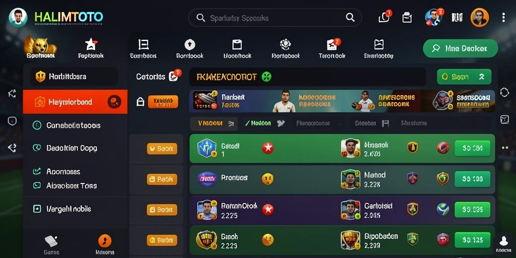 Tampilan gameplay menarik dari HALIMTOTO Sportsbook.