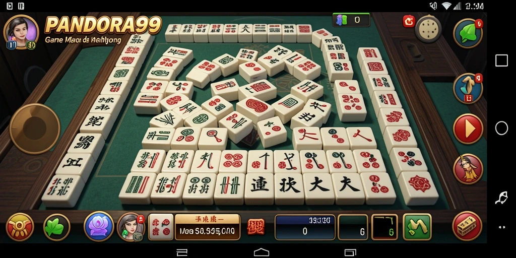 Gameplay seru Mahjong di PANDORA99 dengan grafis menarik.