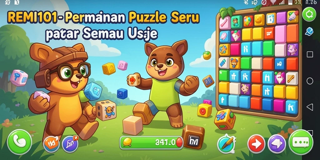 Tampilan gameplay REMI101 yang menantang dan seru.