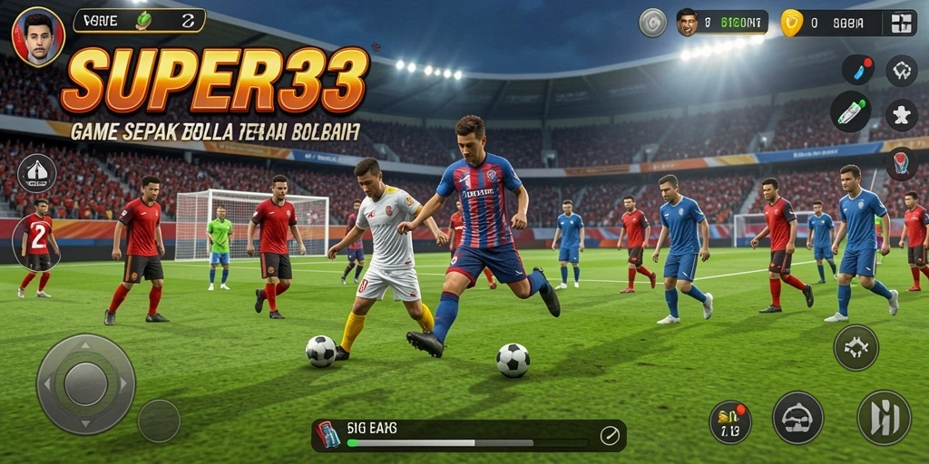 Tangkapan layar utama menampilkan gameplay SUPER33 yang mendebarkan.